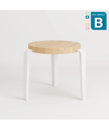 Tabouret MINI LOU en bois de forêts durables en acier, hauteur 30 cm en stock