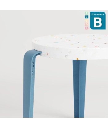 Tabouret MINI LOU en plastique recyclé et acier, hauteur 30 cm Découvrez la collection