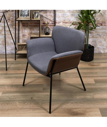 Fauteuil En tissu Sam Gris pas cher