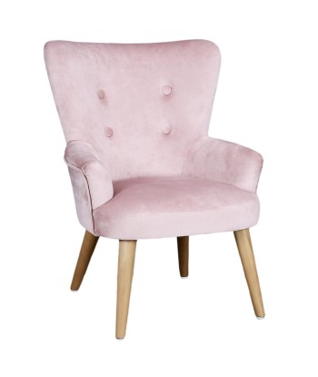 Fauteuil En Velours Pour Enfant Helsinki Rose du meilleur 