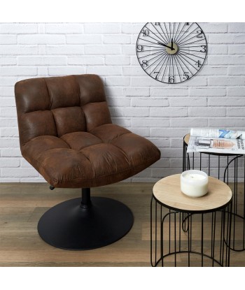 Fauteuil Vintage Indus Marron votre restaurant rapide dans 