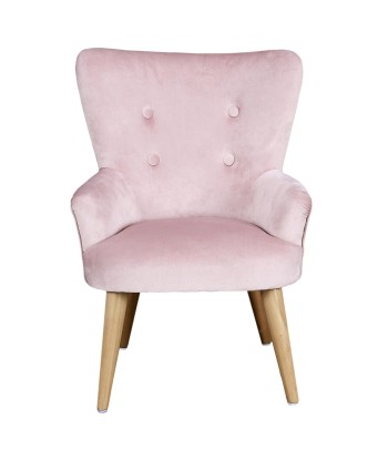 Fauteuil En Velours Pour Enfant Helsinki Rose du meilleur 