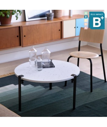 Table basse ronde VENEZIA en plastique recyclé, ⌀ 80 cm Dans la société mordern