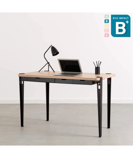 Bureau Monochrome, en bois, Long. 120 cm Jusqu'à 80% De Réduction