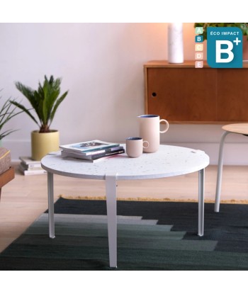 Table basse ronde VENEZIA en plastique recyclé, ⌀ 80 cm Dans la société mordern