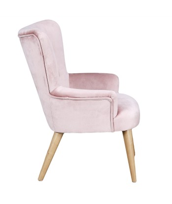 Fauteuil En Velours Pour Enfant Helsinki Rose du meilleur 