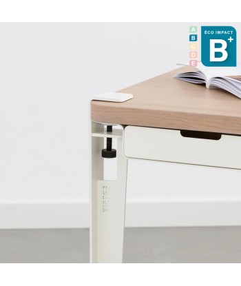 Bureau Monochrome, en bois, Long. 120 cm Jusqu'à 80% De Réduction