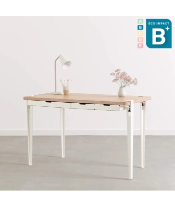 Bureau Monochrome, en bois, Long. 120 cm Jusqu'à 80% De Réduction