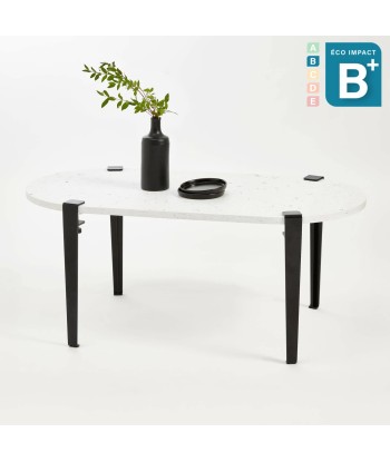 Table basse oblongue ROCA en plastique recyclé, Long. 100 cm 2 - 3 jours ouvrés.