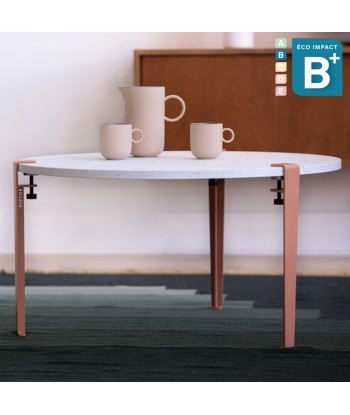 Table basse ronde VENEZIA en plastique recyclé, ⌀ 80 cm Dans la société mordern