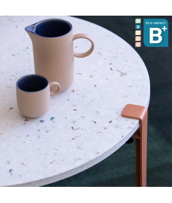 Table basse ronde VENEZIA en plastique recyclé, ⌀ 80 cm Dans la société mordern