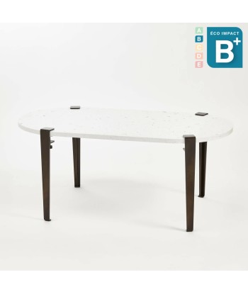 Table basse oblongue ROCA en plastique recyclé, Long. 100 cm 2 - 3 jours ouvrés.