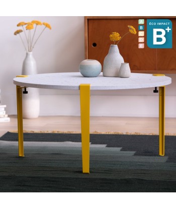 Table basse ronde VENEZIA en plastique recyclé, ⌀ 80 cm Dans la société mordern