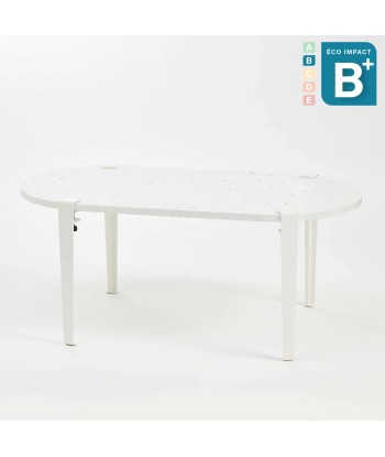 Table basse oblongue ROCA en plastique recyclé, Long. 100 cm 2 - 3 jours ouvrés.