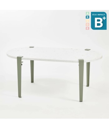 Table basse oblongue ROCA en plastique recyclé, Long. 100 cm 2 - 3 jours ouvrés.