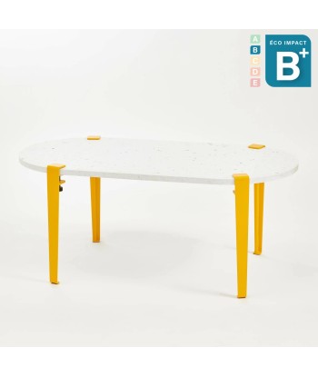 Table basse oblongue ROCA en plastique recyclé, Long. 100 cm 2 - 3 jours ouvrés.