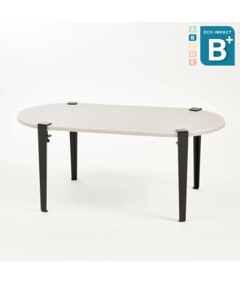 Table basse oblongue ROCA en plastique recyclé, Long. 100 cm 2 - 3 jours ouvrés.