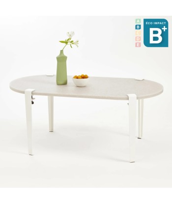 Table basse oblongue ROCA en plastique recyclé, Long. 100 cm 2 - 3 jours ouvrés.