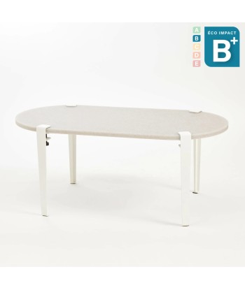 Table basse oblongue ROCA en plastique recyclé, Long. 100 cm 2 - 3 jours ouvrés.