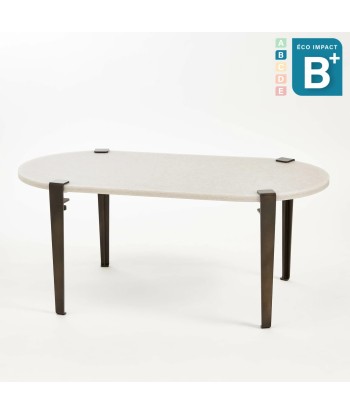 Table basse oblongue ROCA en plastique recyclé, Long. 100 cm 2 - 3 jours ouvrés.