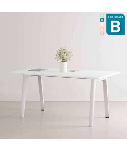 Table New Modern, 6 personnes, en plastique recyclé, Long. 160 cm français