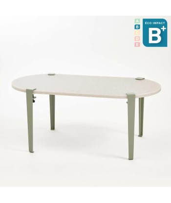 Table basse oblongue ROCA en plastique recyclé, Long. 100 cm 2 - 3 jours ouvrés.