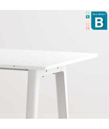 Table New Modern, 6 personnes, en plastique recyclé, Long. 160 cm français