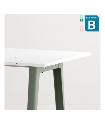 Table New Modern, 6 personnes, en plastique recyclé, Long. 160 cm français