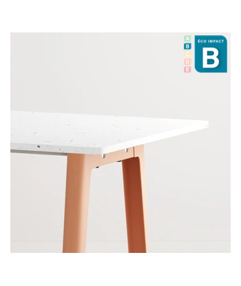 Table New Modern, 6 personnes, en plastique recyclé, Long. 160 cm français