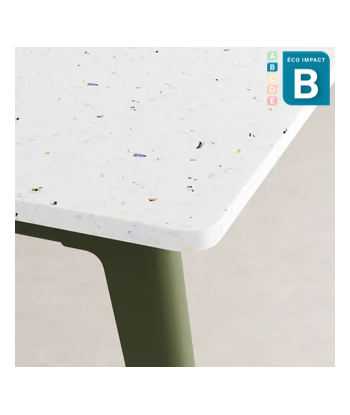 Table New Modern, 6 personnes, en plastique recyclé, Long. 160 cm français