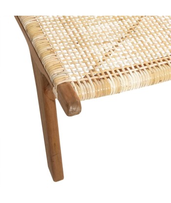 Fauteuil rotin teck Timor Beige la livraison gratuite