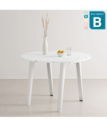 Table ronde New Modern 4 à 6 personnes, en plastique recyclé Ø 110 cm les ligaments