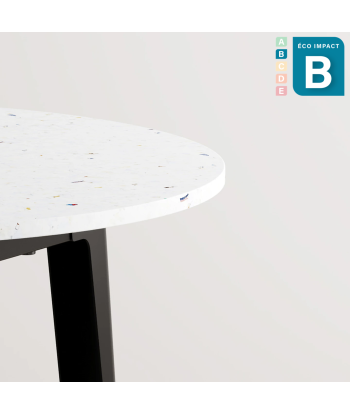 Table ronde New Modern 4 à 6 personnes, en plastique recyclé Ø 110 cm les ligaments