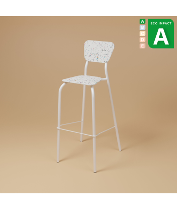 Tabouret haut Mahaut en plastique recyclé sur le site 