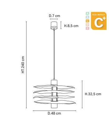 Suspension Rivage Ø 48 cm Découvrez la collection