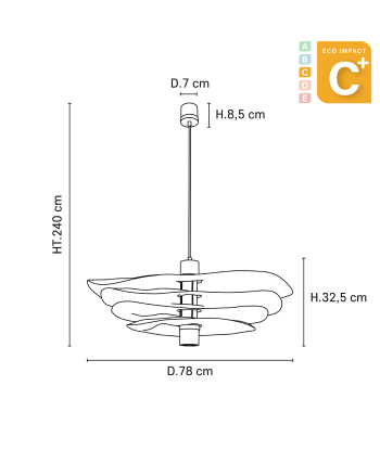 Suspension Rivage Ø 78 cm online