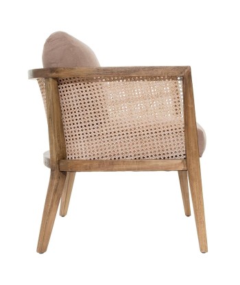 Fauteuil cannage Koza Taupe Le MVP de beaucoup