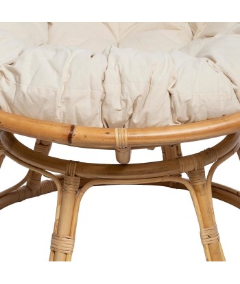 Fauteuil Papasan En Rotin Seram Blanc Profitez des Offres !