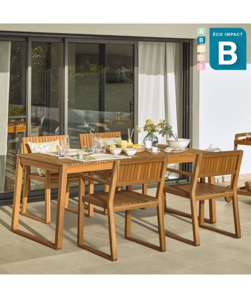 Table de jardin Emili, 190 x 90 cm, bois massif durable online