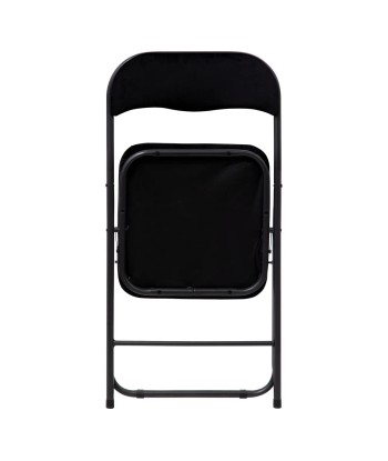 Lot De 6 Chaises En Velours Pliantes Noires vente chaude votre 