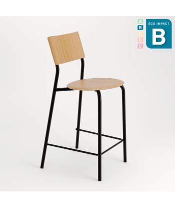 Chaise de bar SSD en bois de forêts durables et acier 50% de réduction en Octobre 2024