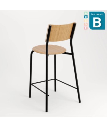 Chaise de bar SSD en bois de forêts durables et acier 50% de réduction en Octobre 2024