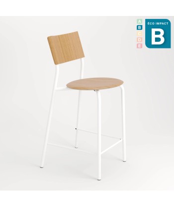 Chaise de bar SSD en bois de forêts durables et acier 50% de réduction en Octobre 2024