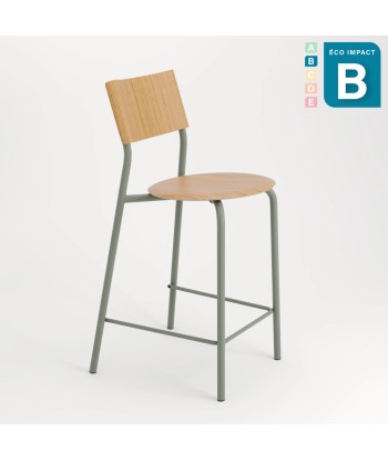 Chaise de bar SSD en bois de forêts durables et acier 50% de réduction en Octobre 2024