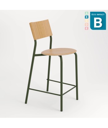 Chaise de bar SSD en bois de forêts durables et acier 50% de réduction en Octobre 2024