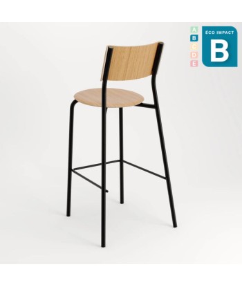 Chaise de bar SSD en bois de forêts durables et acier 50% de réduction en Octobre 2024