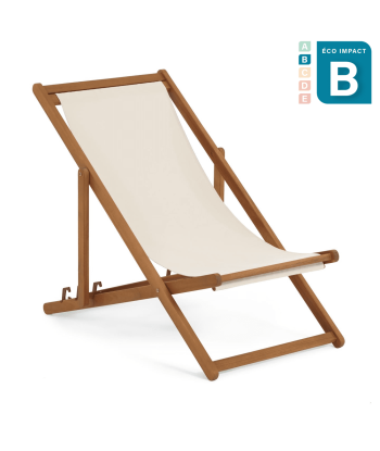 Chilienne de jardin pliante Adredna en bois massif durable Pour