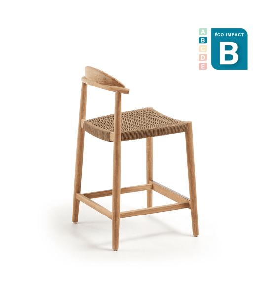 Tabouret Nina en bois massif durable, Haut. 62 cm pas cher