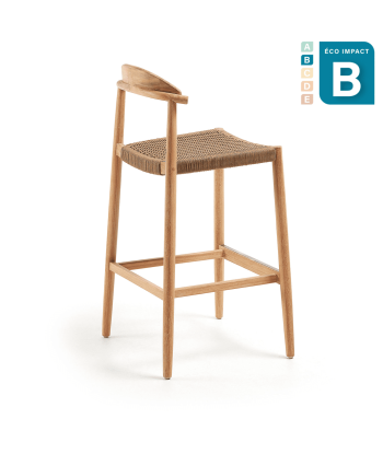 Tabouret Nina bois massif durable Haut. 76 cm solde