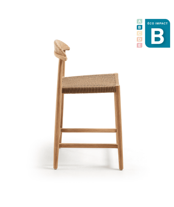 Tabouret Nina en bois massif durable, Haut. 62 cm pas cher